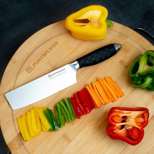 6″ PRO Series Nakiri Knife With Lockable Blade Cover - Image 2