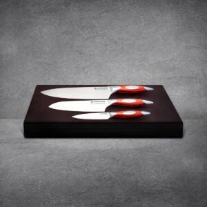 3 Piece Classic Series Chef Knife Set In Wood Box
